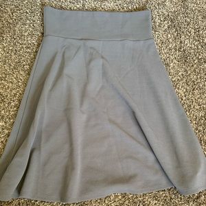 LuLaRoe gray Azure skirt/ Large